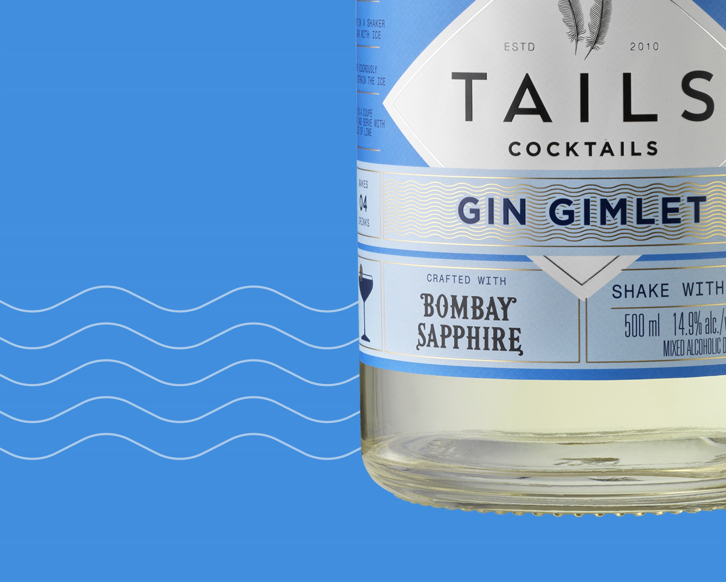 Gin Gimlet Cocktail Ready Made & Premixed Cocktails Tails Cocktails