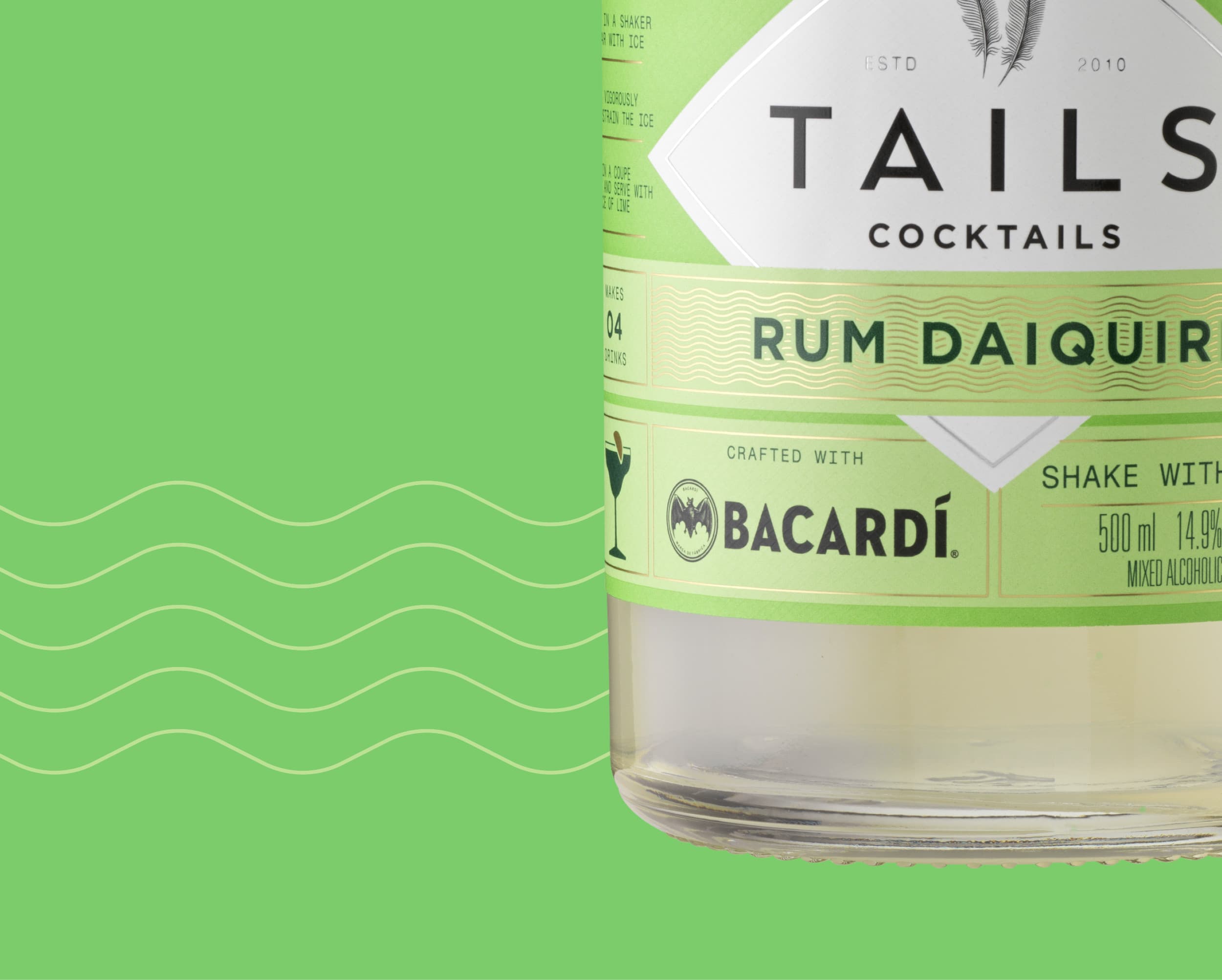 Rum Daiquiri Cocktail Ready Made Classic Cocktails Tails Cocktails