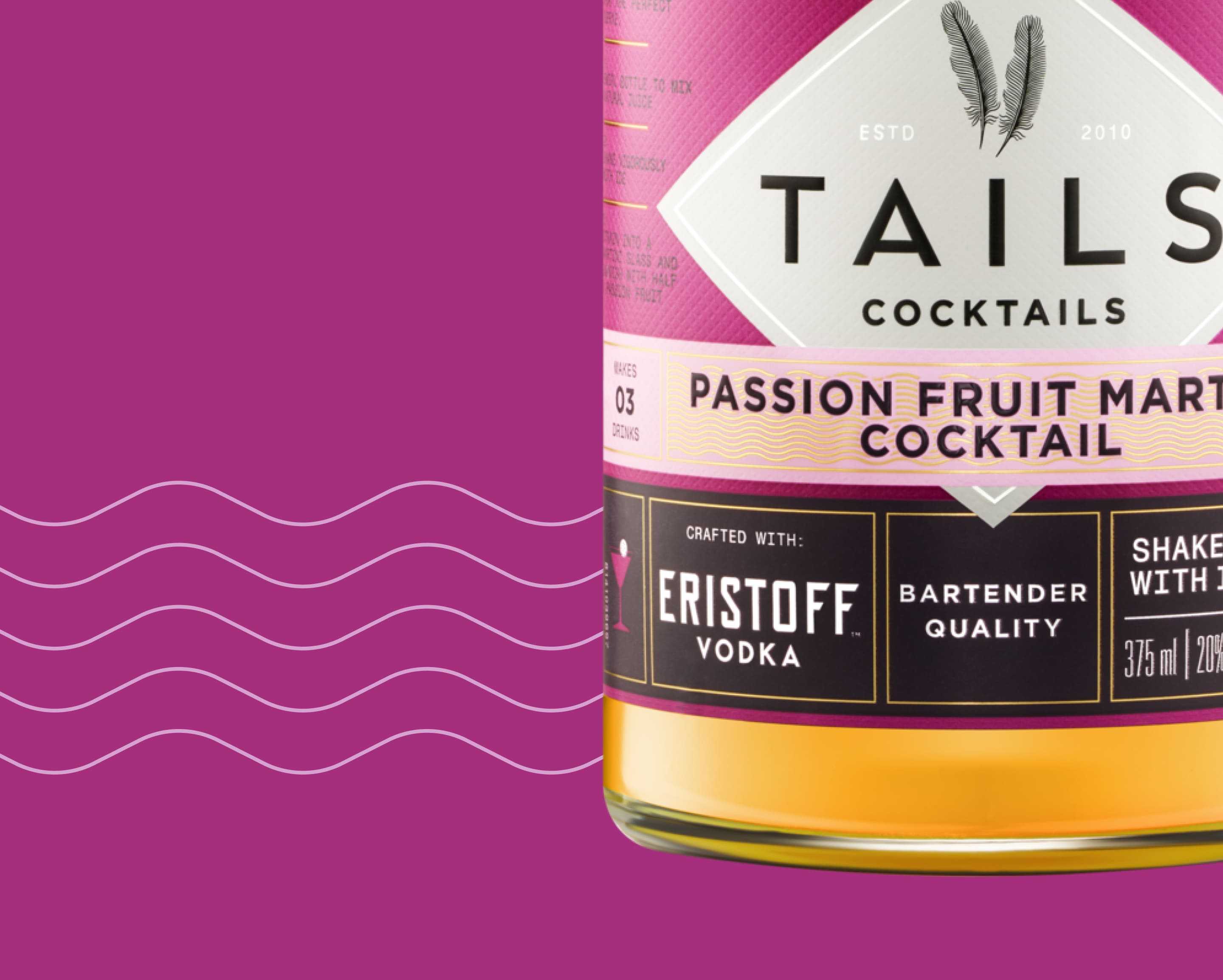 Passionfruit Martini Cocktail Bottled Cocktails TAILS® Cocktails